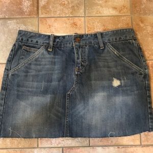Denim mini skirt
